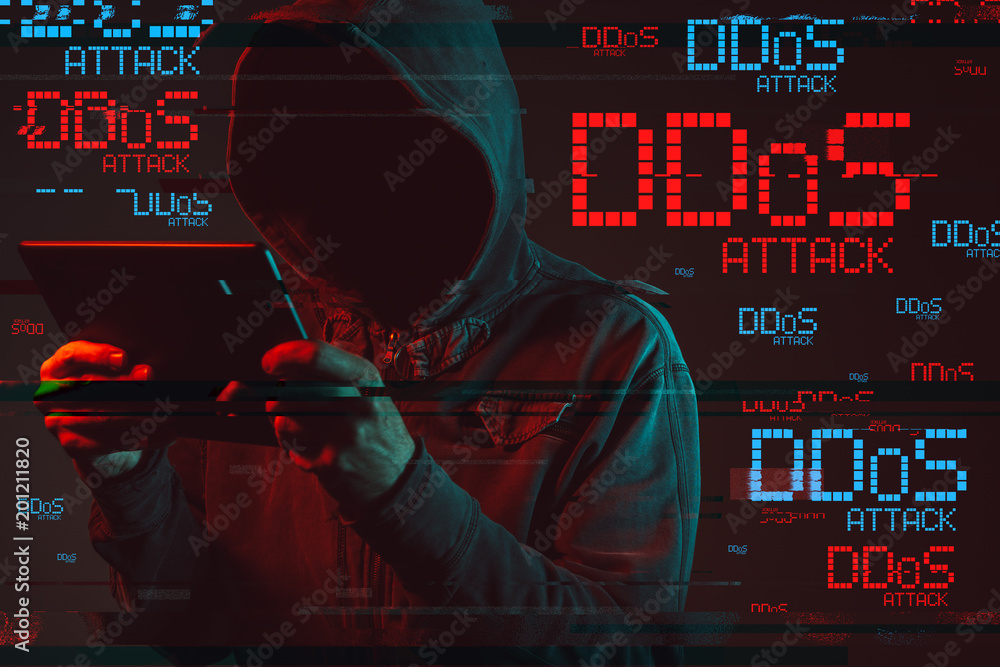 Ilustracja ataku DDoS